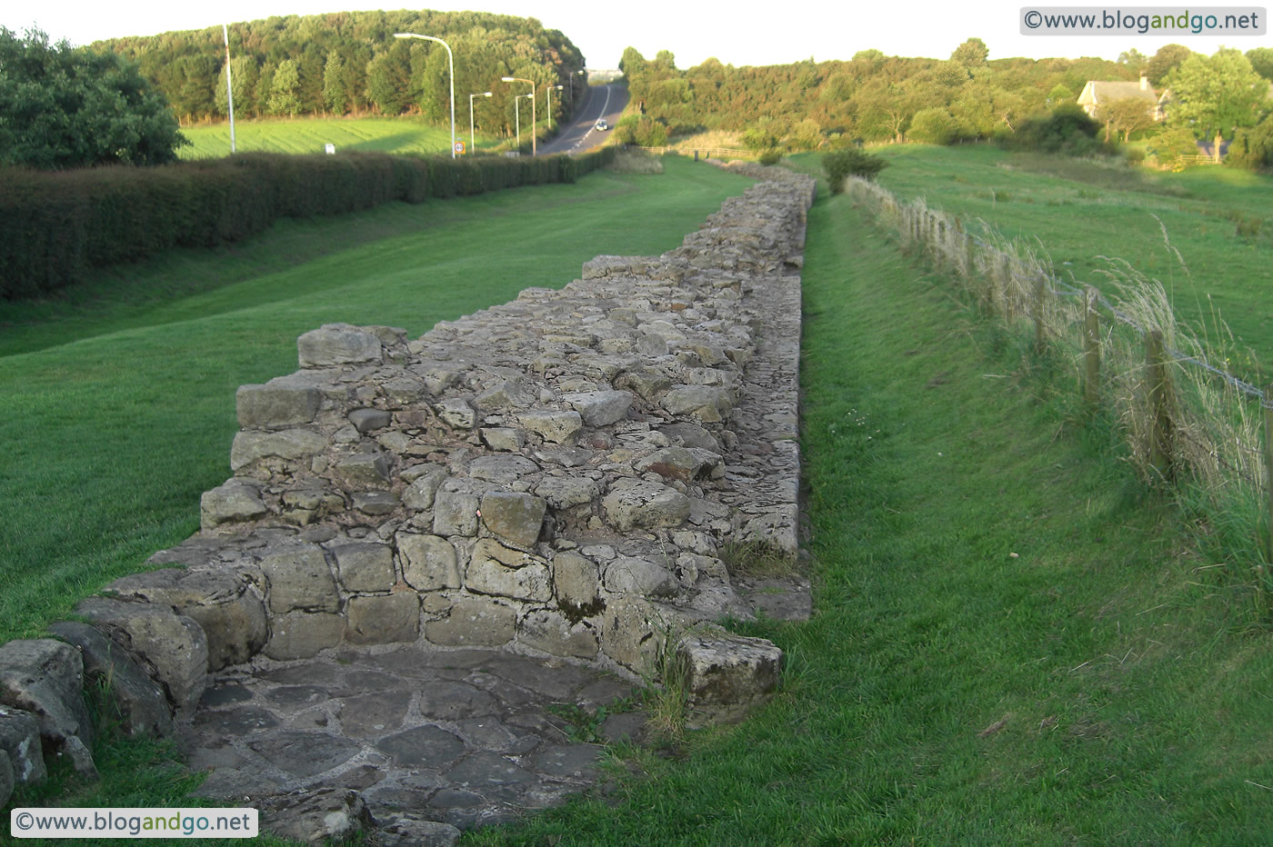 Hadrian's Wall Path - Looking east at Heddon-on-the-Wall